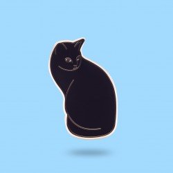Paw Generation Enamel Pin Black Cat