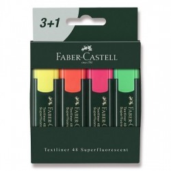 Zakreślacze Faber-Castell Textliner 4 sztuki