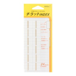 Naklejki Midori Index Label Chiratto Pattern | Złote