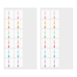 Midori Index Label Chiratto | Numbers Color