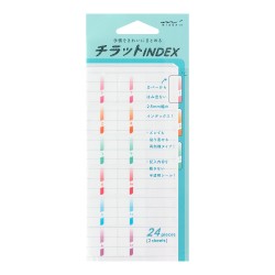 Naklejki Midori Index Label Chiratto | Kolorowe Numery