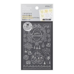 Foil Transfer Midori Stickers | Birthday