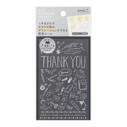 Foil Transfer Midori Stickers | Thank You School