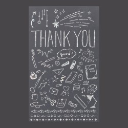 Foil Transfer Midori Stickers | Thank You School