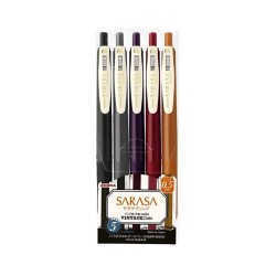 Zestaw długopisów żelowych SARASA Zebra | Vintage Color 2 5 szt.