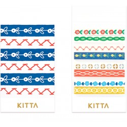 Hitotoki Kitta Slim Index Washi Labels Ribbons