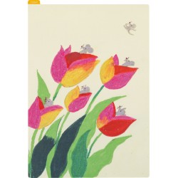 Liniuszek Hobonichi Pencil Board A5 | Keiko Shibata: Swaying tulips
