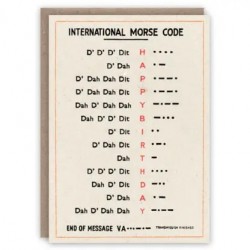Kartka okolicznościowa | Międzynarodowy alfabet Morse'a