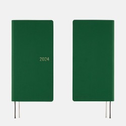 Weekly Calendar 2024 Hobonichi Techo Weeks Spring | Smooth: Forest Green | Japanese version