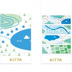 Hitotoki Kitta Index Washi Labels Maps
