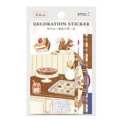 Midori Decoration Stickers | Brown