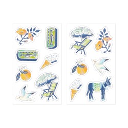 Midori Decoration Stickers | Blue