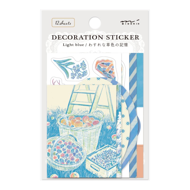 Midori Decoration Stickers | Light Blue