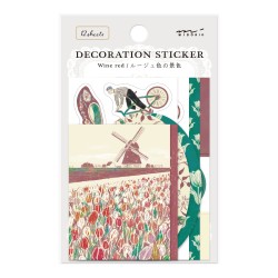 Midori Decoration Stickers | Dark Red