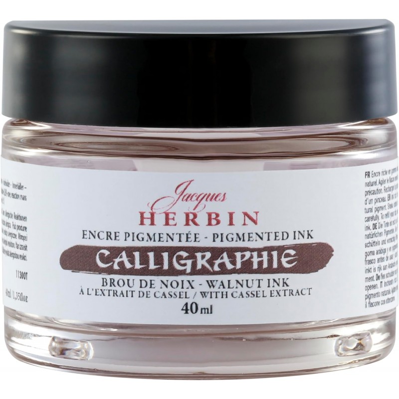 J. Herbin Pigmented Calligraphy Ink 30 ml | Brou de Noix