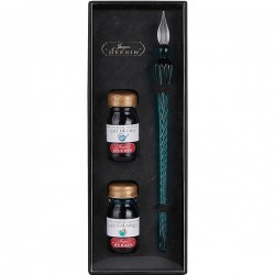 Calligraphy Set Glass Pen and Inks | Turquoise