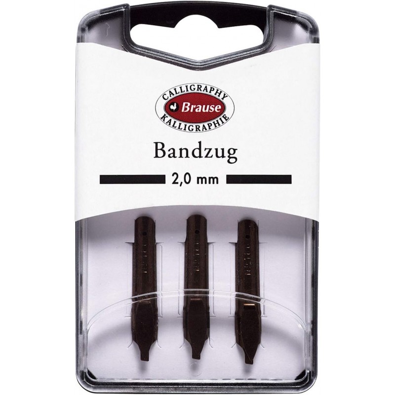 Set of nibs for Calligraphy Brause Bandzung 2,0 mm | 3 pcs.