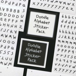 ICONIC Doodle Alphabet Sticker Pack
