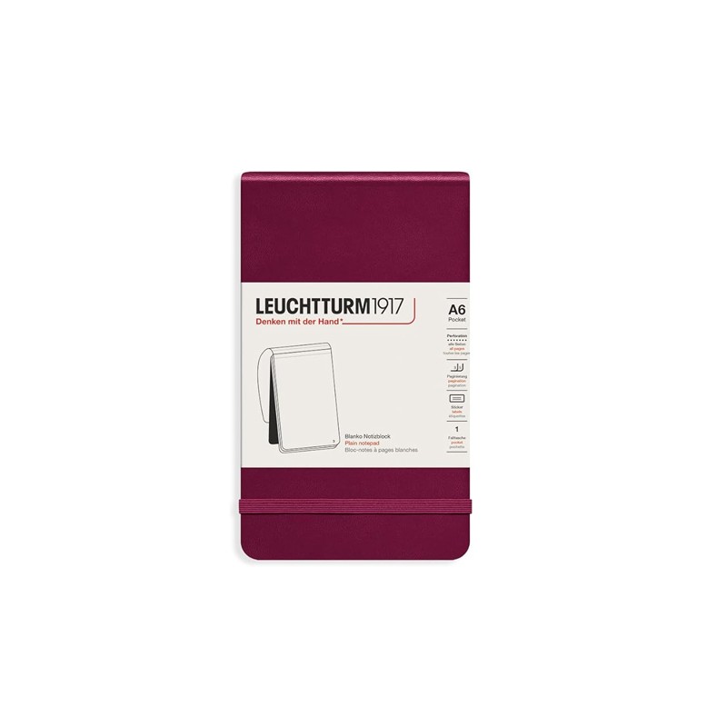 Leuchtturm1917 Reporterblock Notepad | Port Red