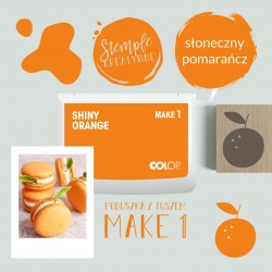 Poduszka do pieczątek | Słoneczny Pomarańcz