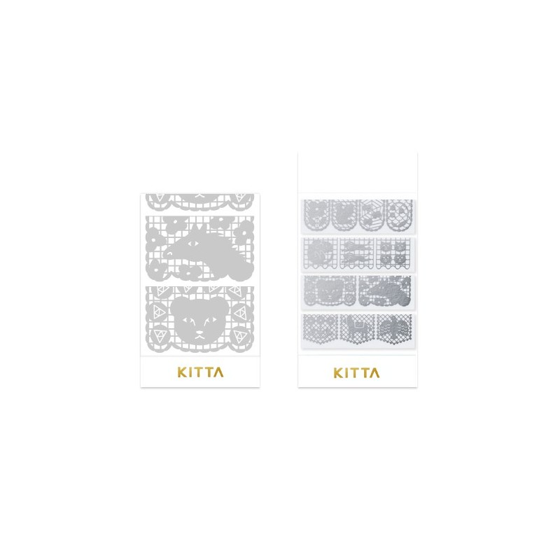 Hitotoki Kitta Index Washi Labels | Lace