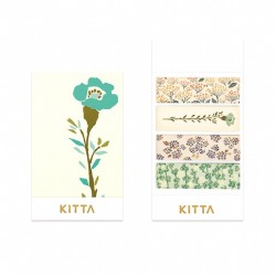 Hitotoki Kitta Index Washi Labels | Flower 4