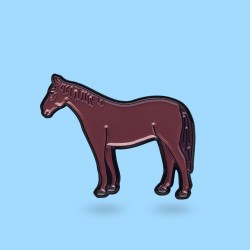 Paw Generation Enamel Pin | Horse