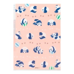 Midori 3-Pocket Clear Folder A4 | Panda