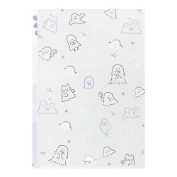 Midori 3-Pocket Clear Folder A4 | Ghost