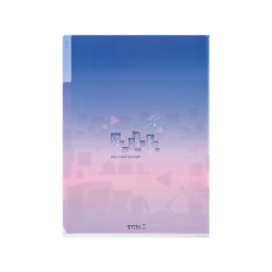 Midori 3-Pocket Clear Folder A5 | City Pop