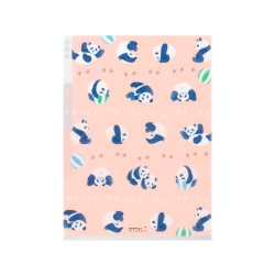 Midori 3-Pocket Clear Folder A5 | Panda