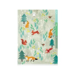 Midori 3-Pocket Clear Folder A5 | Nordic Animal