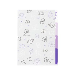 Midori 3-Pocket Clear Folder A5 | Ghost