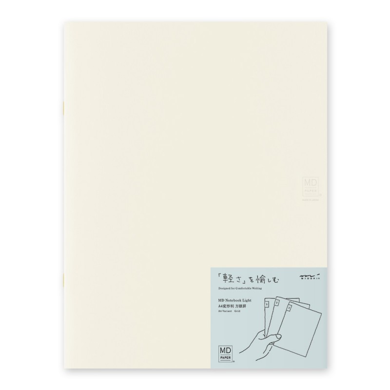 MD Paper Set of Notebooks Light A4 | Grid | A