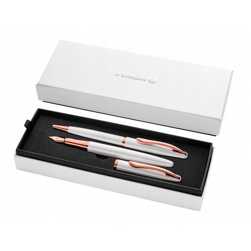 Pelikan Jazz Noble Fountain Pen and Pen Gift Set | Pearl