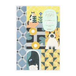 Midori Yuru Log Notebook B6 | Cat