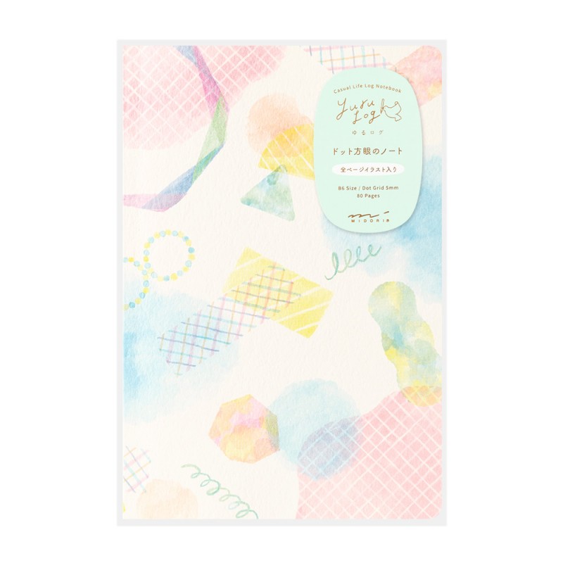 Midori Yuru Log Notebook B6 | Watercolor