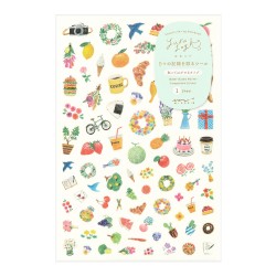 Midori Stickers Yuru Log | Motif