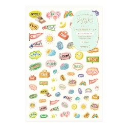 Midori Stickers Yuru Log | Feeling