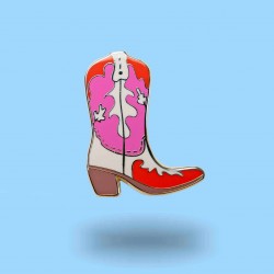 Paw Generation Enamel Pin | Cowboy boots