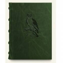 Bomo Art Full Leather Bound Journal | Owl