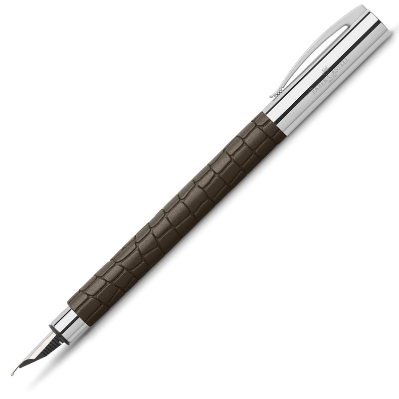 Faber-Castell Ambition 3D Croco Brown Fountain Pen