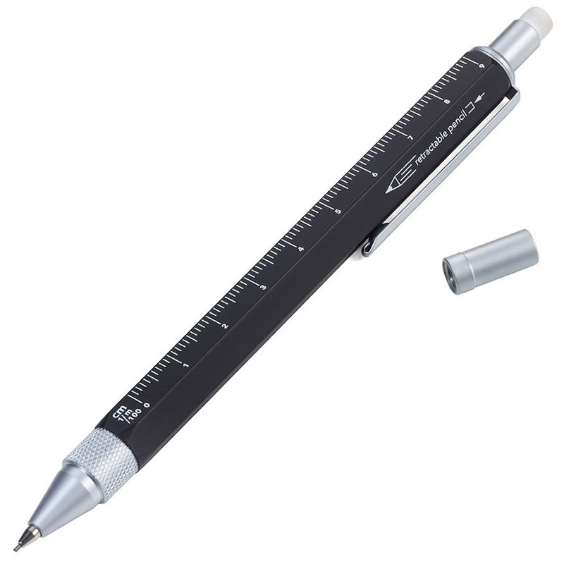 Troika Construction Mechanical Pencil Drop Action | Black