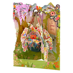 Santoro Greeting Card Swing Cards | Hanging Basket