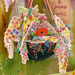 Santoro Greeting Card Swing Cards | Hanging Basket