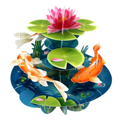 Santoro Pirouettes Greeting Card | Koi Carp