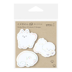 Midori Sticky Notes Point | White Dog