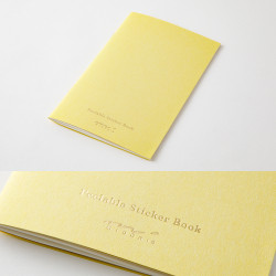 Midori Sticker Book with Pocket | Yellow