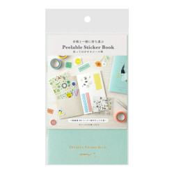 Midori Sticker Book with Pocket | Light Blue