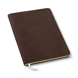 Notatnik w linie Gallery Leather Large Journal | Mokka